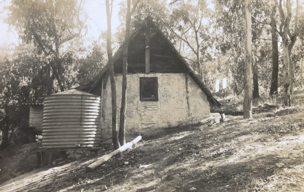 Wattle and Daub hut. Warrandyte 1941